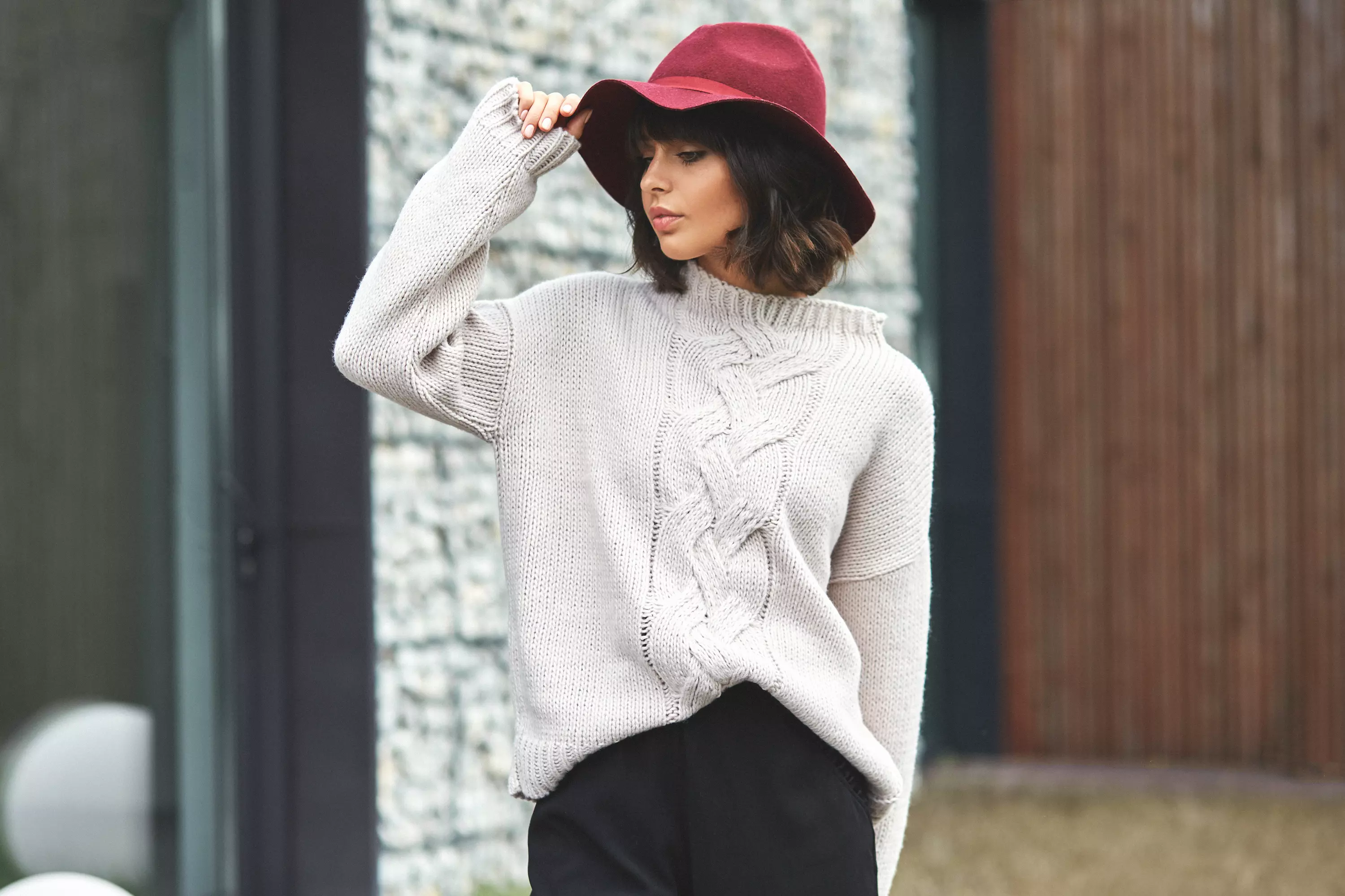 klasyczny sweter damski 